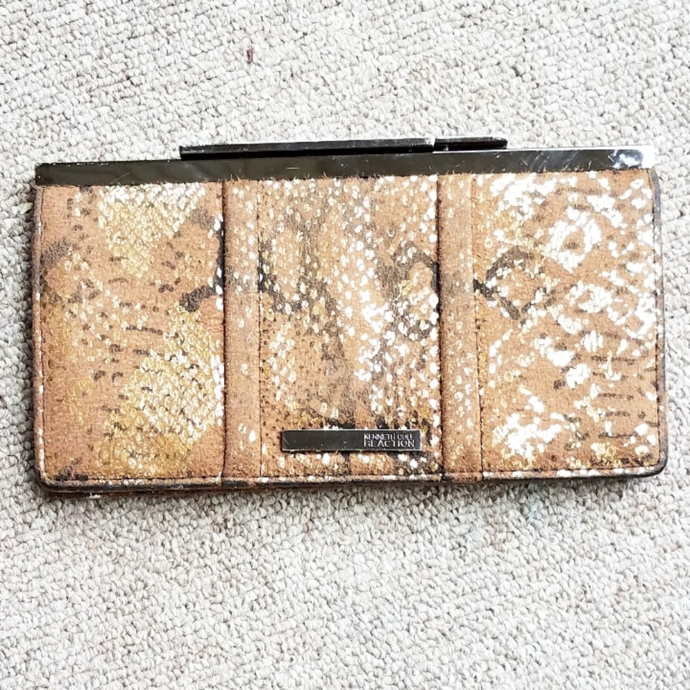 Kenneth Cole Reaction Snake Pattern Clutch